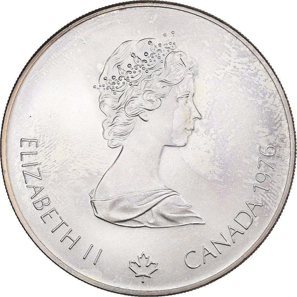 Münze, Kanada, 1976 Olympics - Olympic Flame, 5 Dollars, 1976, UNZ, Silber