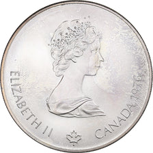 Münze, Kanada, 1976 Olympics - Olympic Flame, 5 Dollars, 1976, UNZ, Silber
