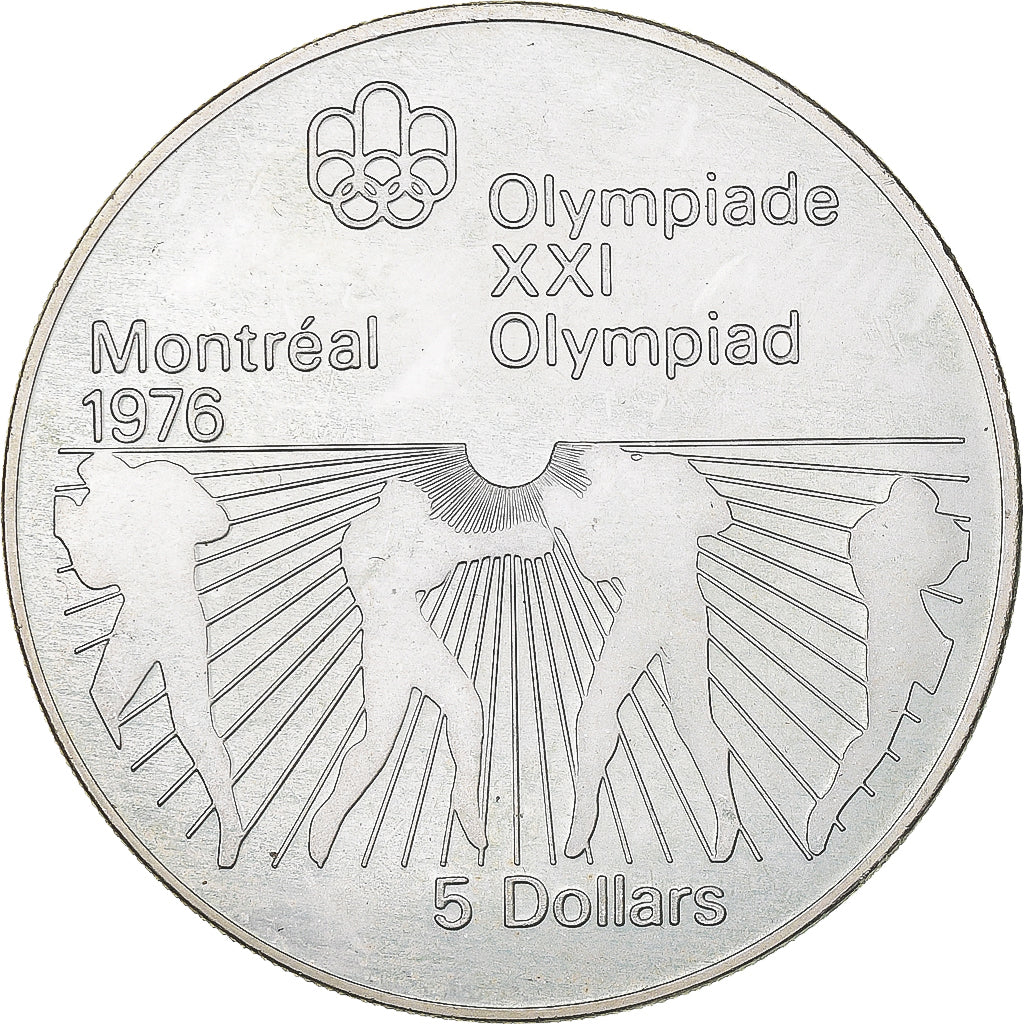 Coin, Canada, 1976 Olympics - Boxing, 5 Dollars, 1976, MS(63), Silver