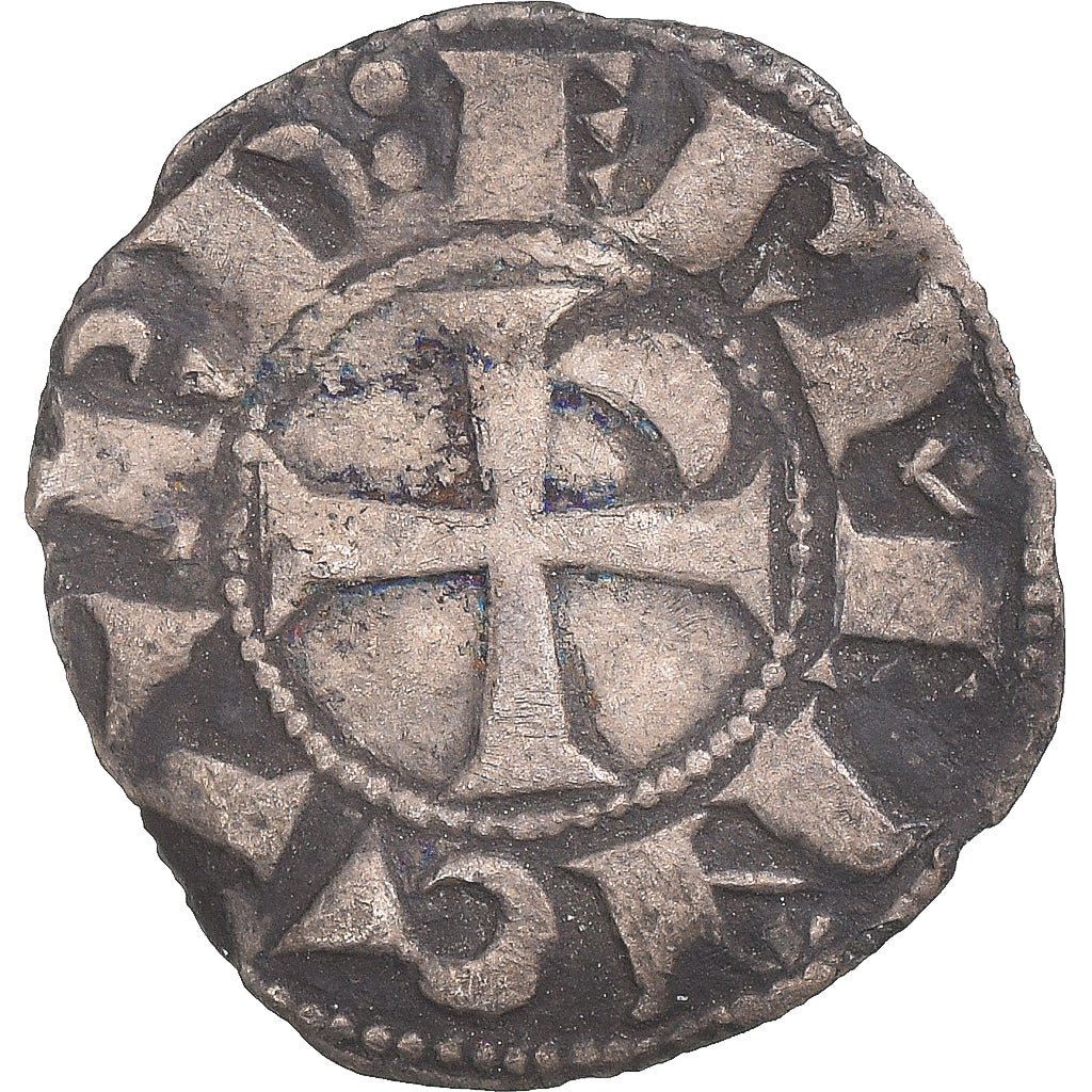 Coin, France, Provence, Ermengarde, Denier, 1134-1192, Narbonne, VF(30-35)