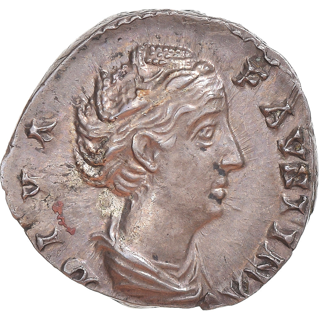 Moeda, Faustina I, Denarius, 141, Rome, MS(60-62), Prata, RIC:362
