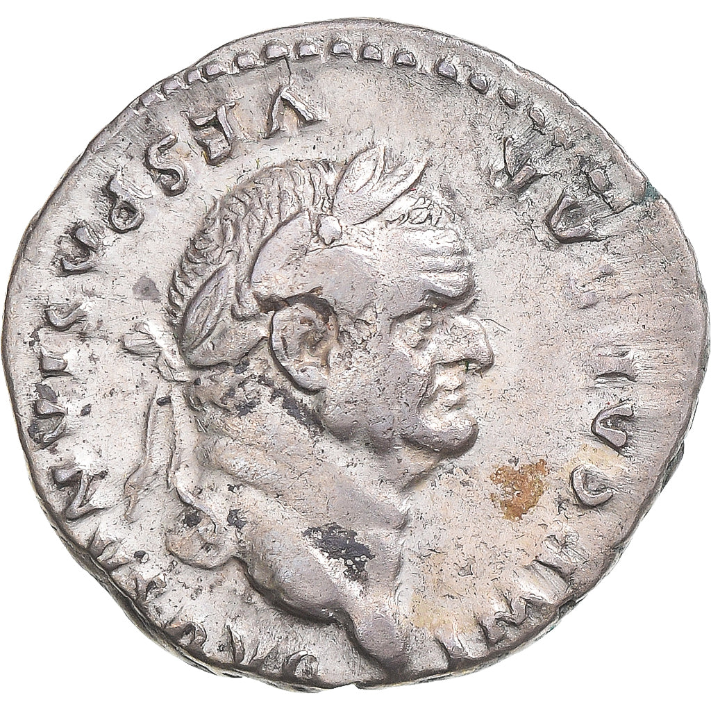 Coin, Vespasian, Denarius, 75, Rome, AU(55-58), Silver, RIC:777