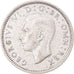 Monnaie, Royaume-Uni, George VI, 6 Pence, 1943, TB+, Argent