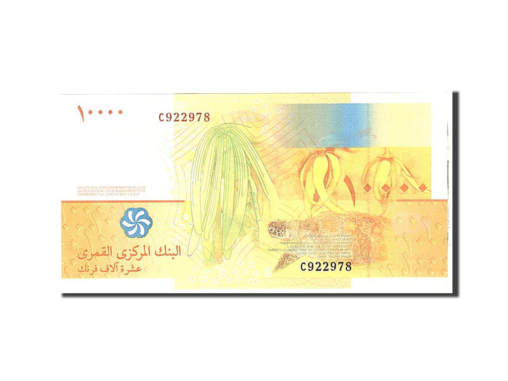 Geldschein, Comoros, 10,000 Francs, 2006, Undated, KM:19, UNZ