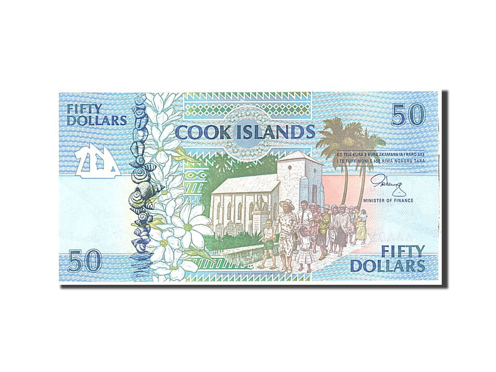 Billete, 50 Dollars, 1992, Islas Cook, KM:10a, Undated, UNC