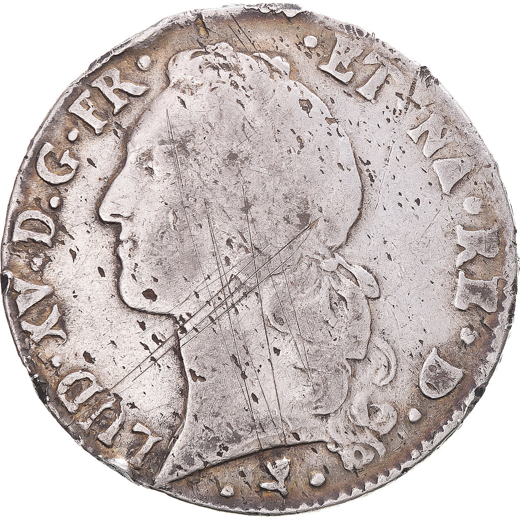 Munten, Frankrijk, Louis XV, Écu de Béarn au bandeau, 1764, Pau, FR+, Zilver