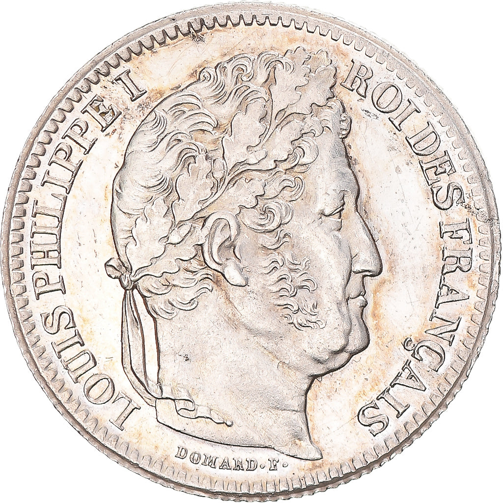 Moeda, França, Louis-Philippe, 2 Francs, 1836, Lille, AU(55-58), Prata