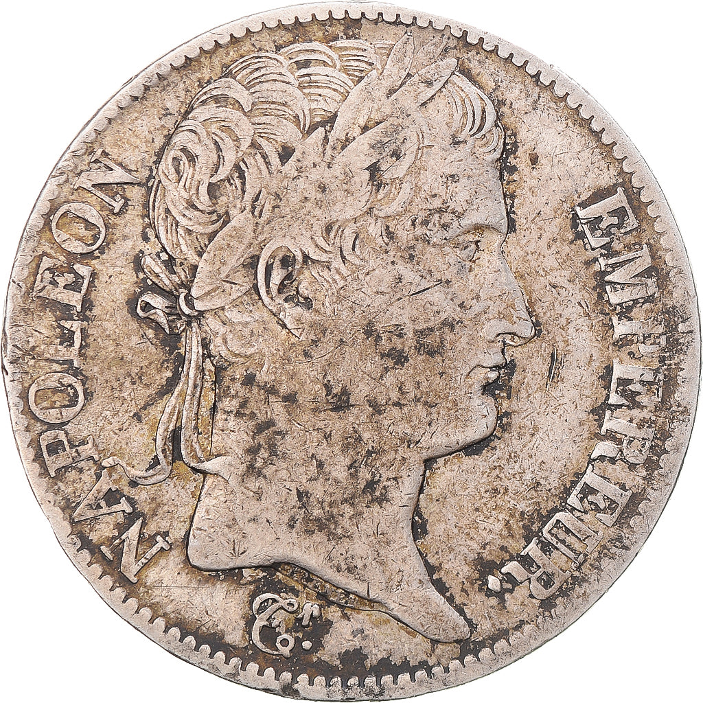 Moneta, Francia, Napoleon I, 5 Francs, 1812, Turin, MB+, Argento, Gadoury:584