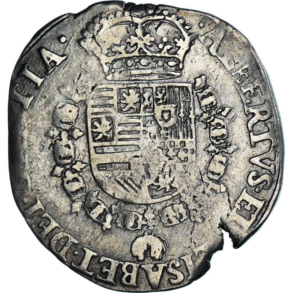 Moneta, Hiszpania niderlandzka, BRABANT, Albert & Isabella, 1/4 Patagon, Anvers