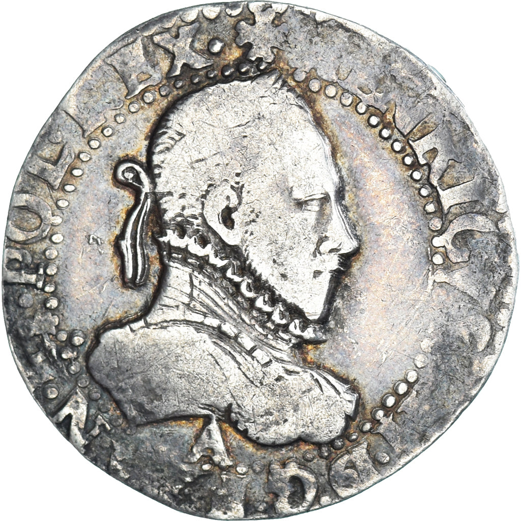 Frankreich, Henri III, Demi Franc, 1581, Paris, Silber, S, Gadoury:487