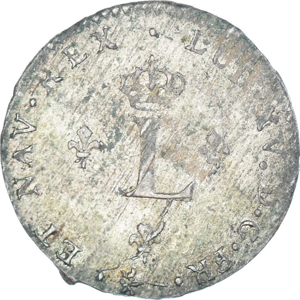 Munten, Frankrijk, Louis XV, Double Sol, 1741, Amiens, PR, Billon, Gadoury:281