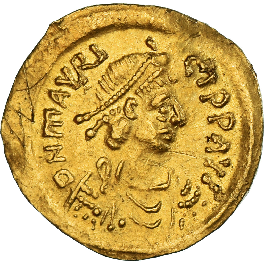 Maurice Tiberius, Semissis, 582-602, Constantinople, Gold, EF(40-45)