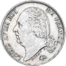 Moneta, Francia, Louis XVIII, 1 Franc, 1817, Paris, SPL-, Argento, Gadoury:449