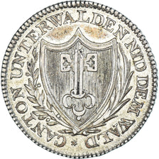 Coin, SWISS CANTONS, UNTERWALDEN, 5 Batzen, 1811, AU(50-53), Billon, KM:A13