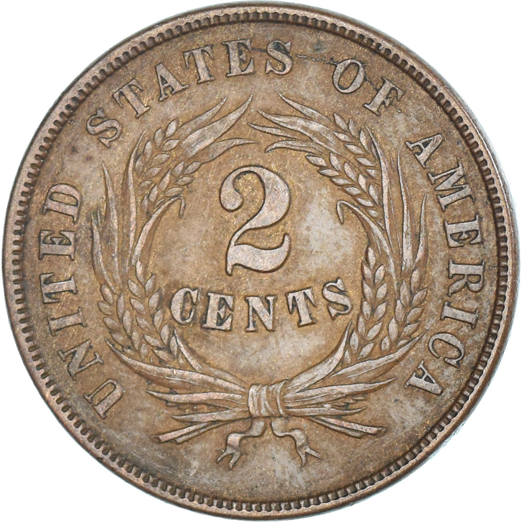 Vereinigte Staaten, 2 Cents, Union Shield, 1864, Philadelphia, Large motto