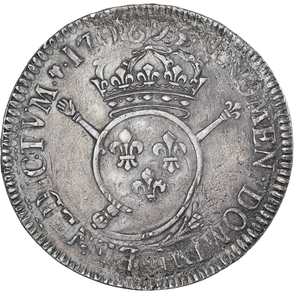 Moneta, Francia, Louis XIV, Ecu aux Insignes, 1701-1704, Uncertain Mint