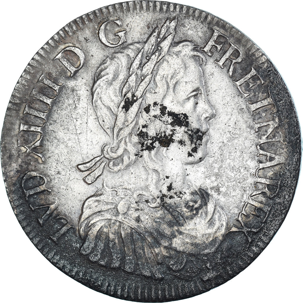 Münze, Frankreich, Louis XIV, Écu à la mèche longue, 1647, Bordeaux