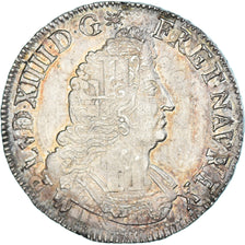 Munten, Frankrijk, Louis XIV, 1/2 Ecu aux palmes, 1693, Paris, réformé, FR+