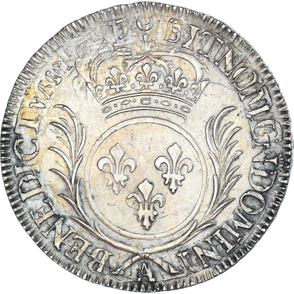 Coin, France, Louis XIV, 1/2 Ecu aux palmes, 1693, Paris, réformé, VF(30-35)