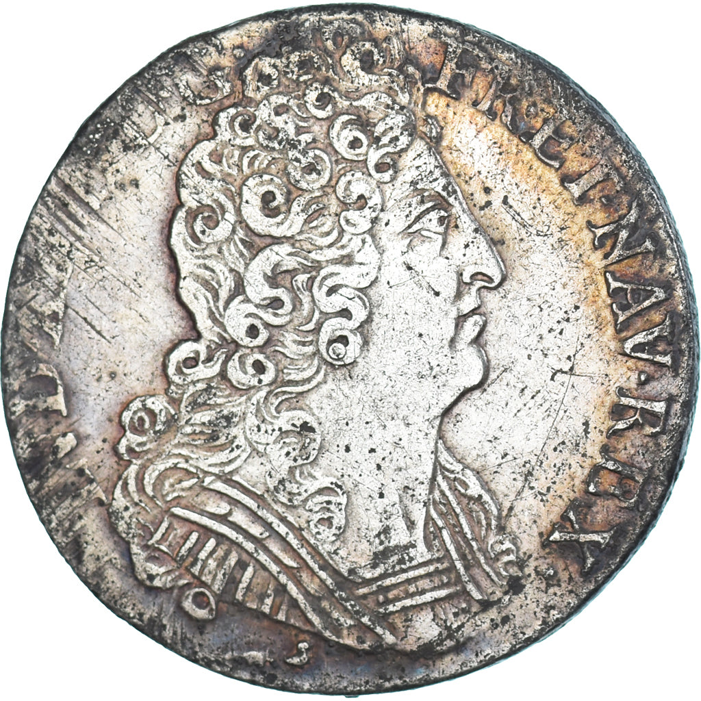 Coin, France, Louis XIV, 1/4 Ecu aux 3 couronnes, 1711, Rouen, EF(40-45)
