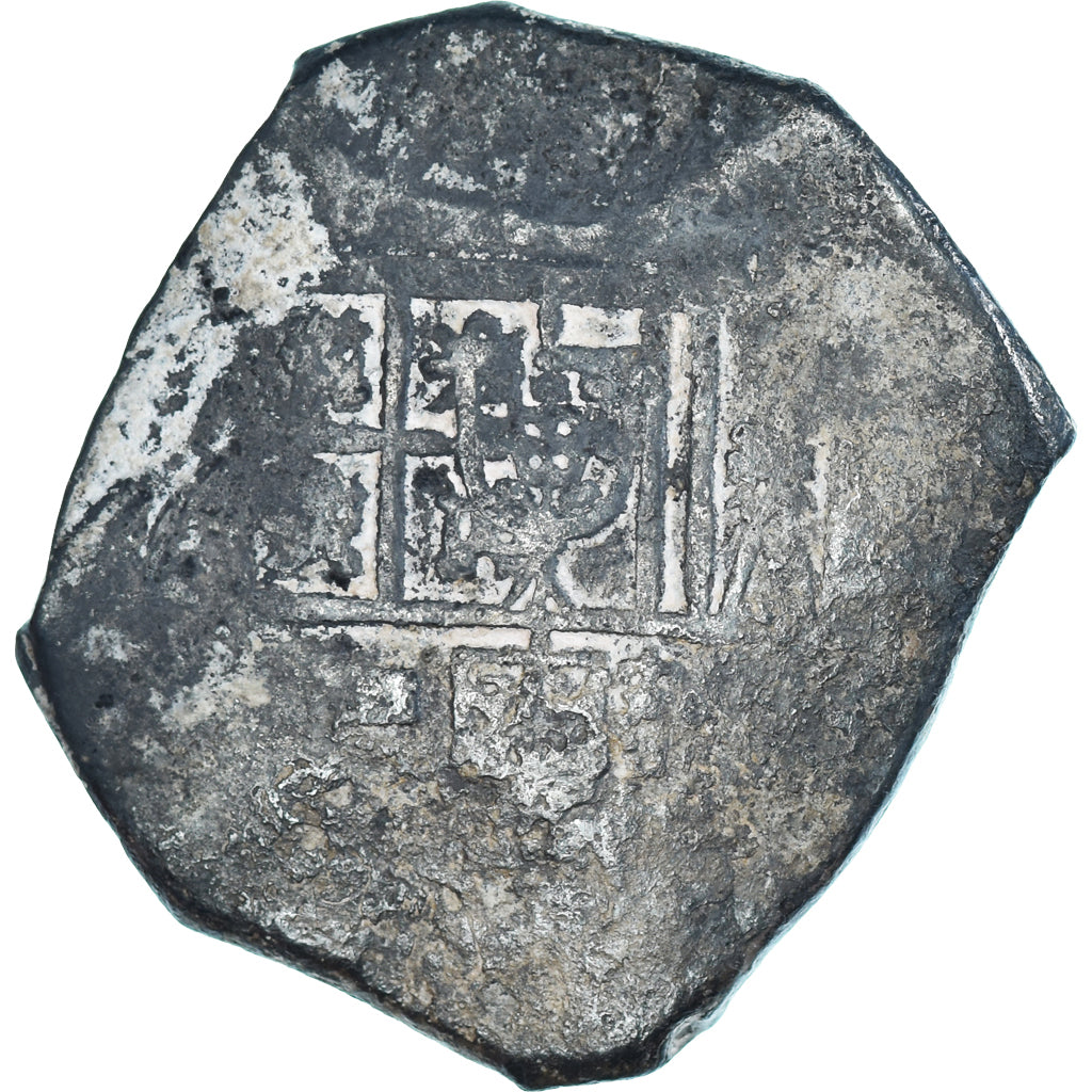 Munten, Spanje, 8 Reales, Uncertain date, COB, ZG+, Zilver