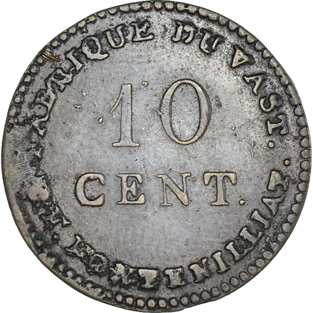 Frankrijk, Fabrique Du Vast, Fontenilliat, 10 Cents, FR+, Koper