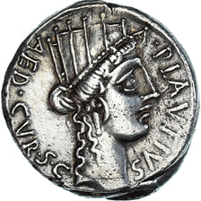 Plautia, Denarius, 55 BC, Rome, Silver, AU(55-58), Crawford:431/1
