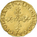 Francia, Henri III, Écu d'or au soleil, 1578, Bayonne, 2nd type, Oro, MBC+