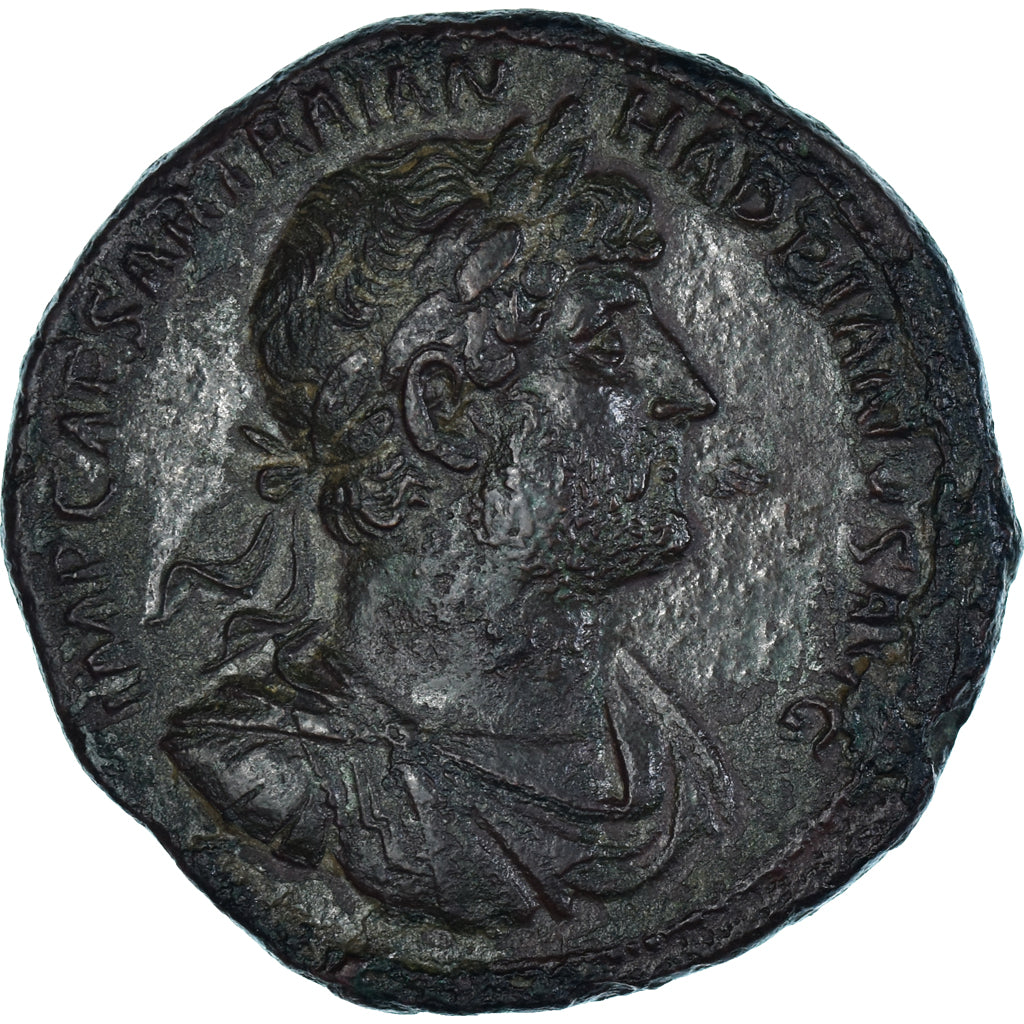 Hadrian, Sestertius, 121-123, Rome, Bronze, AU(50-53), RIC:668