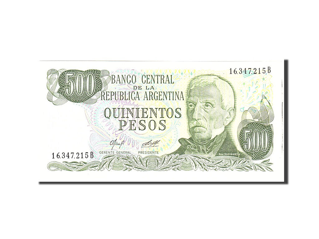 Banknote, Argentina, 500 Pesos, Undated, Undated, KM:303a, UNC(65-70)