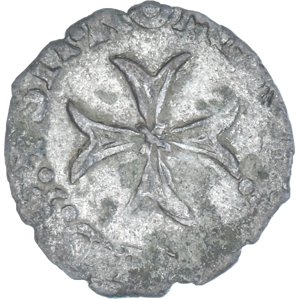 Monnaie, États italiens, Delfino Tizzone, Liard à la Croix du Saint-Esprit