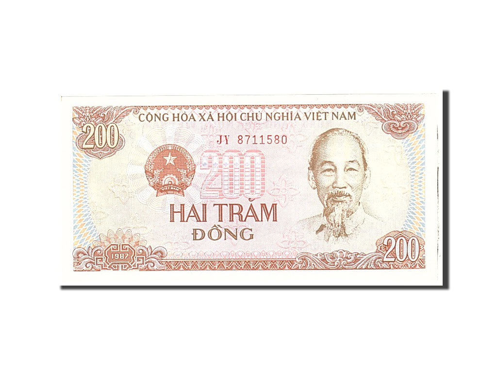 Banknote, Vietnam, 200 D<ox>ng, 1987, Undated, KM:100c, UNC(65-70)