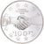 Munten, Frankrijk, De Gaulle - Adenauer, 100 Francs, 1994, Paris, UNC, Zilver