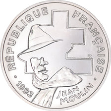 Coin, France, Jean Moulin, 100 Francs, 1993, Paris, MS(64), Silver