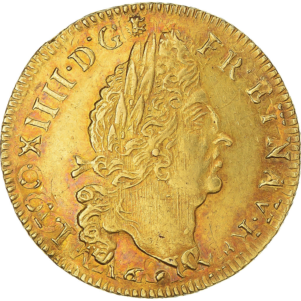 Munten, Frankrijk, Louis d'or au 4 L, 169[-], Aix, réformé, ZF+, Goud