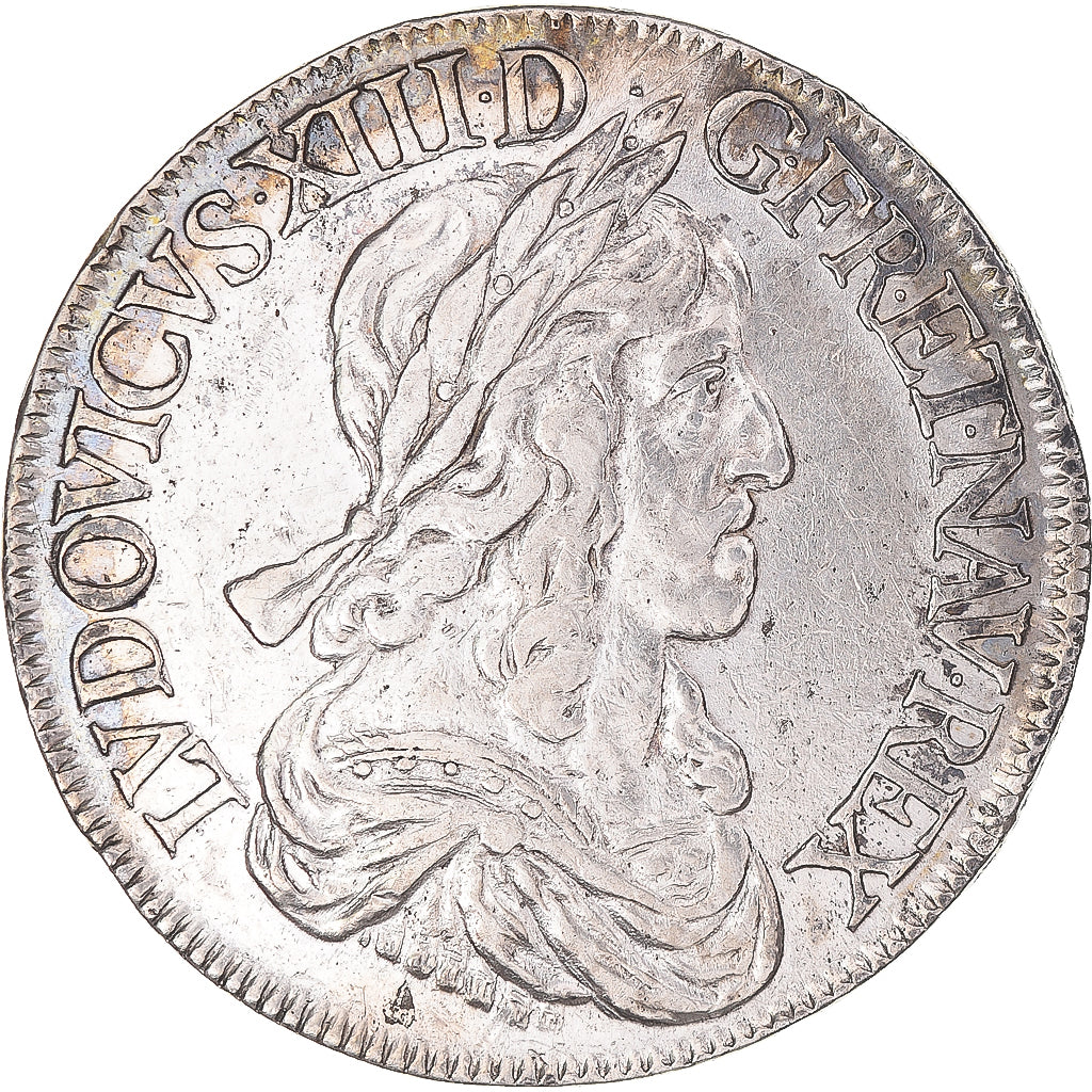 Francja, Louis XIII, Écu de 60 Sols, 2ème poinçon de Warin, 1643, Lyon