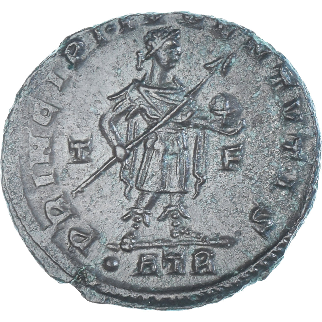 Roman Empire, Crispus, Follis, 317, Trier, Bronce, EBC+, RIC:142
