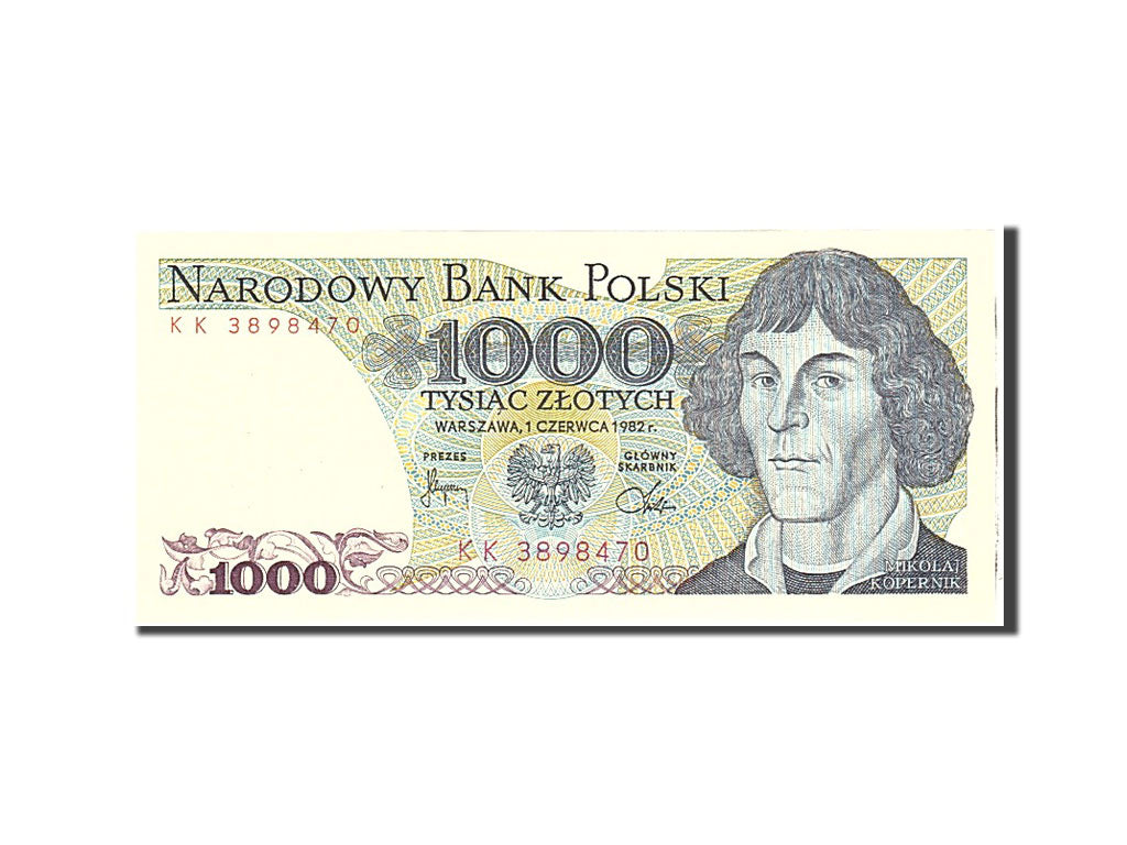 Banknote, Poland, 1000 Zlotych, 1982, 1982-06-01, KM:146c, UNC(65-70)