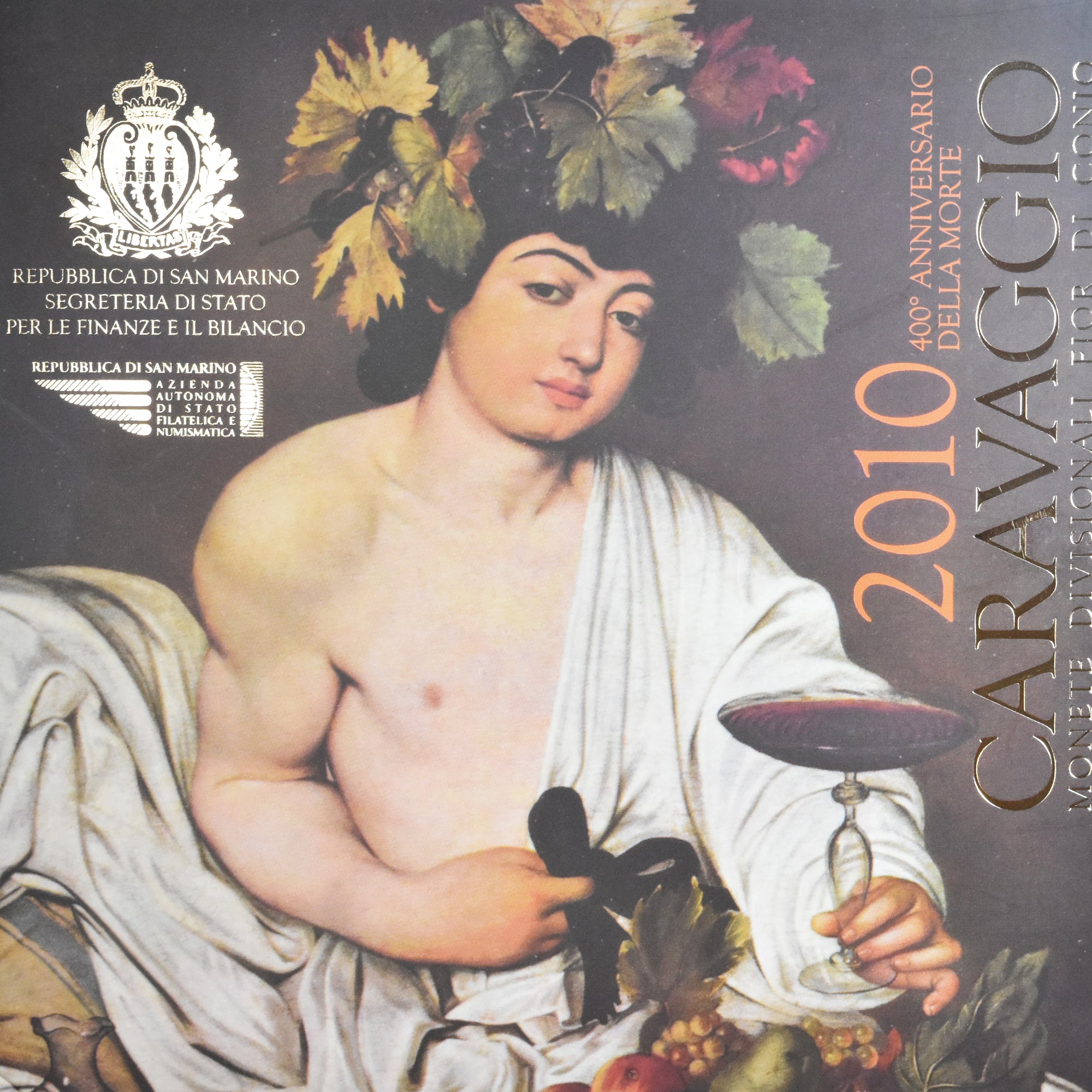 San Marino, Set Euros, Caravaggio, 2010, Coffret, MS(65-70)