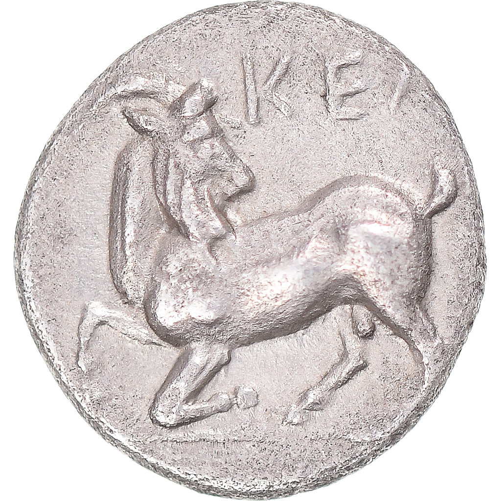 Moeda, Cilícia, Obol, 3rd century BC, Kelenderis, AU(50-53), Prata, SNG