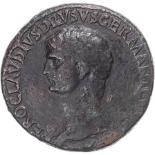 Coin, Nero Claudius Drusus, Sestertius, 41-50, Rome, VF(30-35), Bronze, RIC:93