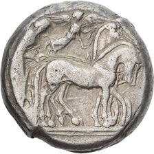 Moneta, Sycylia, Hieron I, Tetradrachm, ca. 475-470 BC, Syracuse, VF(30-35)