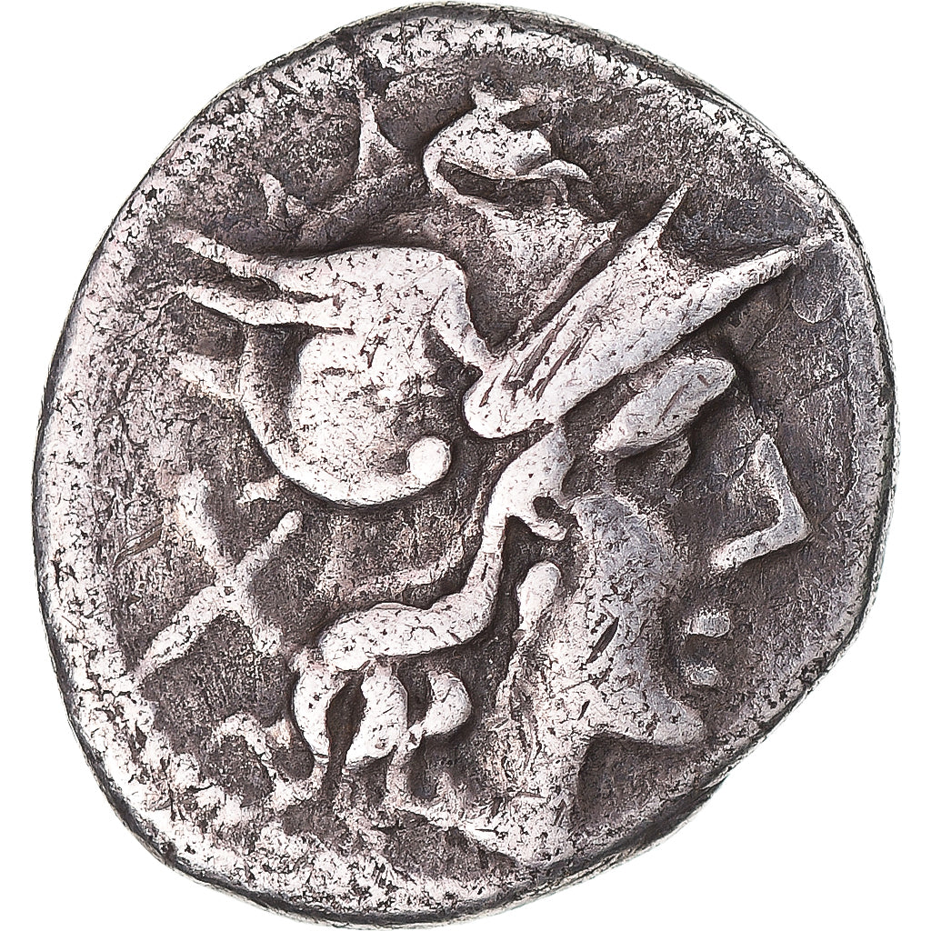 Anonymous, Denarius, ca. 208 BC, Rome, Extremely rare, Silver, VF(30-35)