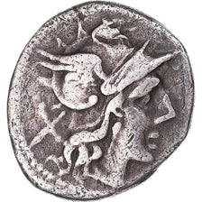 Anonymous, Denarius, ca. 208 BC, Rome, Extremely rare, Silver, VF(30-35)