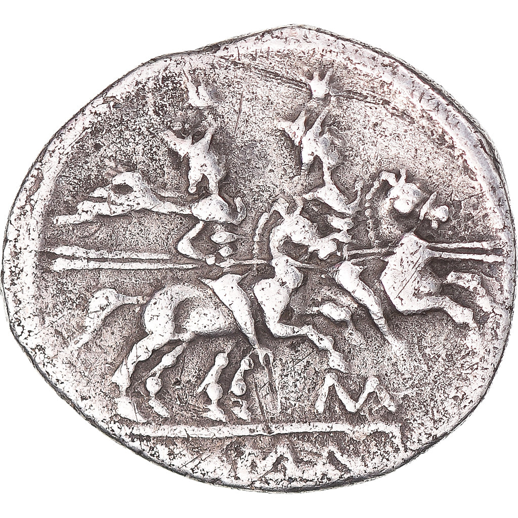Anonymous, Denarius, ca. 208 BC, Rome, Extremely rare, Silver, VF(30-35)