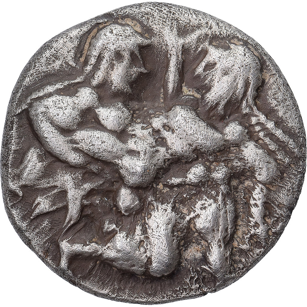 Monnaie, Islands off Thrace, 1/3 Statère, ca. 500-480 BC, Thasos, TTB, Argent