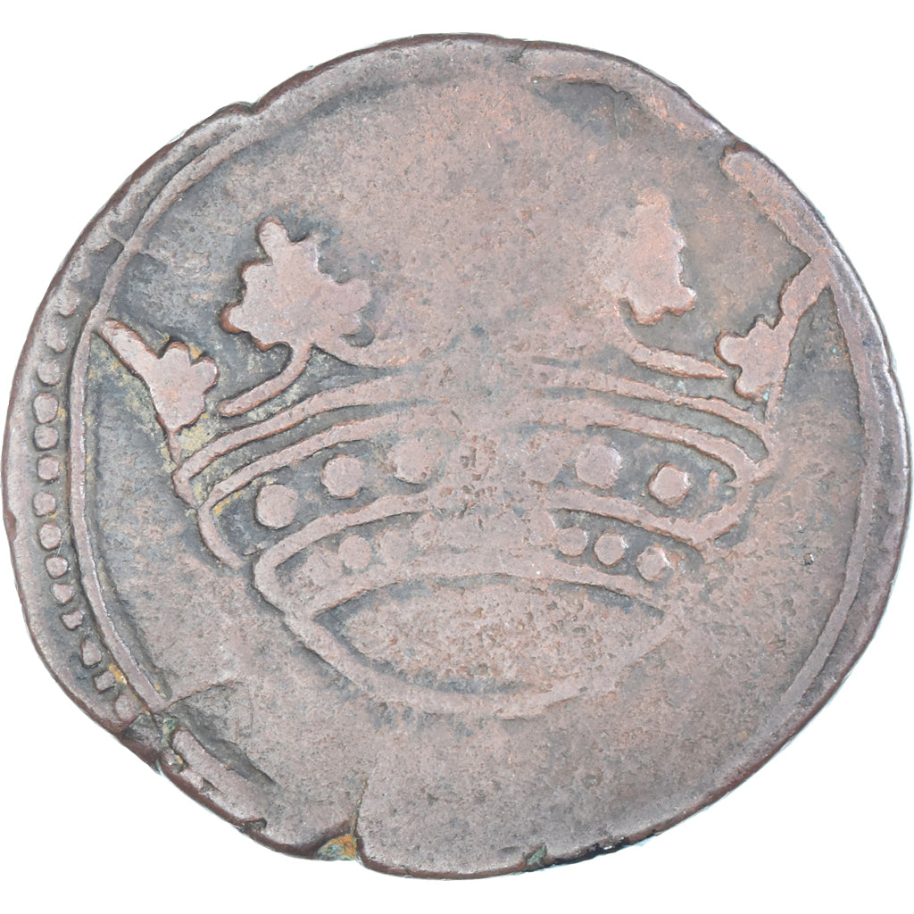 Coin, French India, Louis XV, Double Sol, n.d. (1715-1774), Pondichery