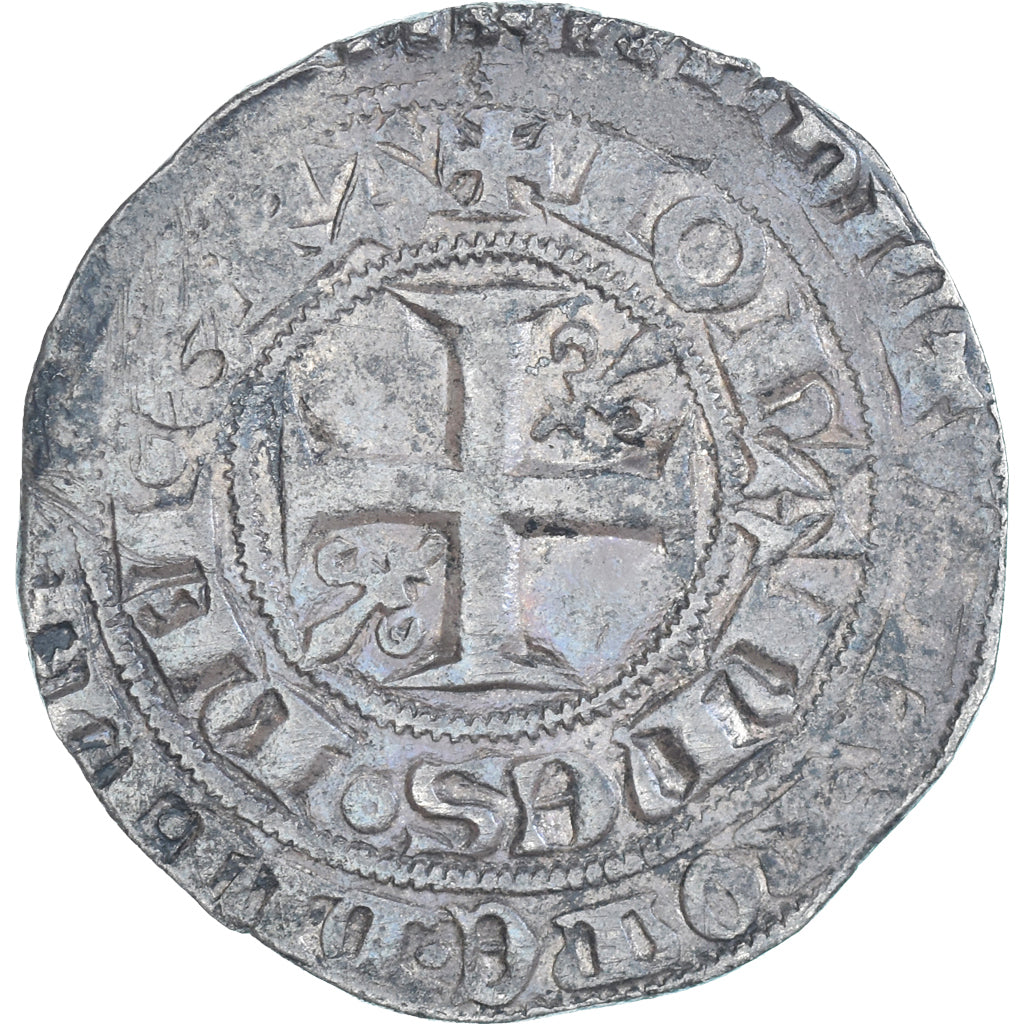 Moeda, França, Jean II le Bon, Gros blanc à la couronne, 1356-1364, EF(40-45)