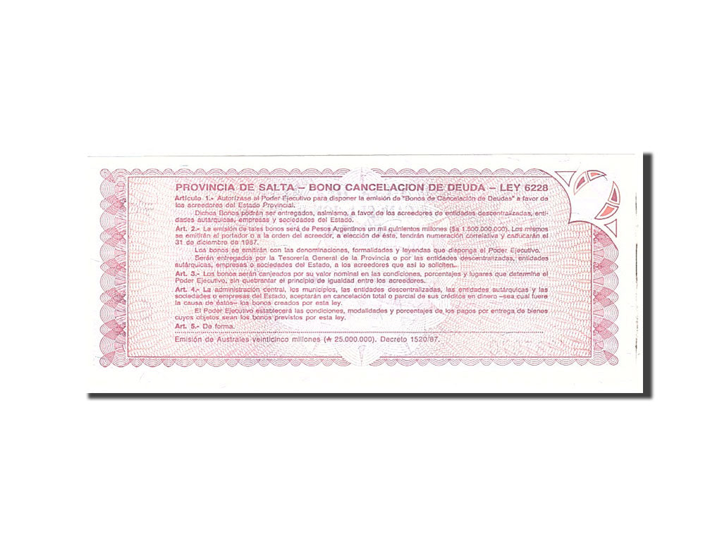 Banknote, Argentina, 1 Austral, 1986, Undated, KM:S2612a, UNC(65-70)