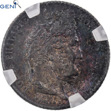 France, Louis-Philippe I, 1/4 Franc, 1838, Paris, Silver, GENI, AU58